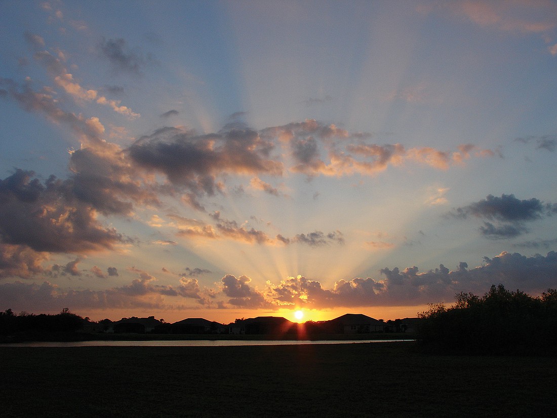 Patrick Stalionis took this sunset photo off Upper Manatee River Road.