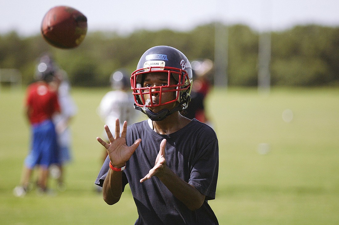 Brandon Luckett started playing football when he was 11 years old.