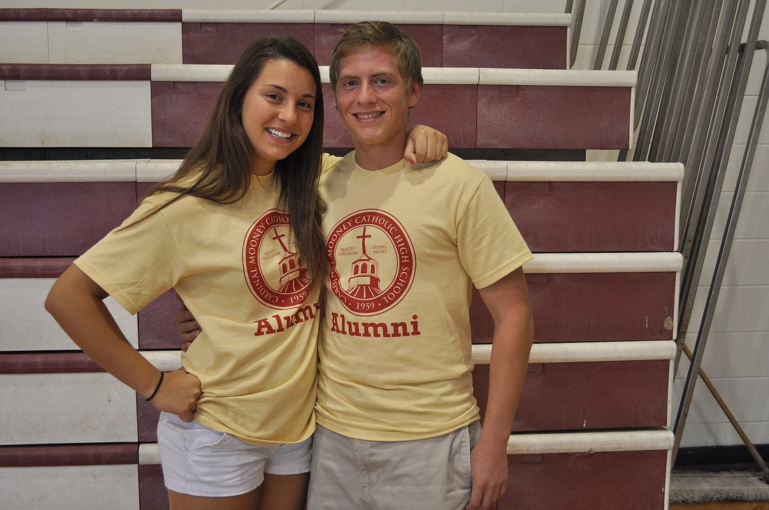 Joie Giannini and Kenny Routte will graduate from Cardinal Mooney Catholic High School tonight.