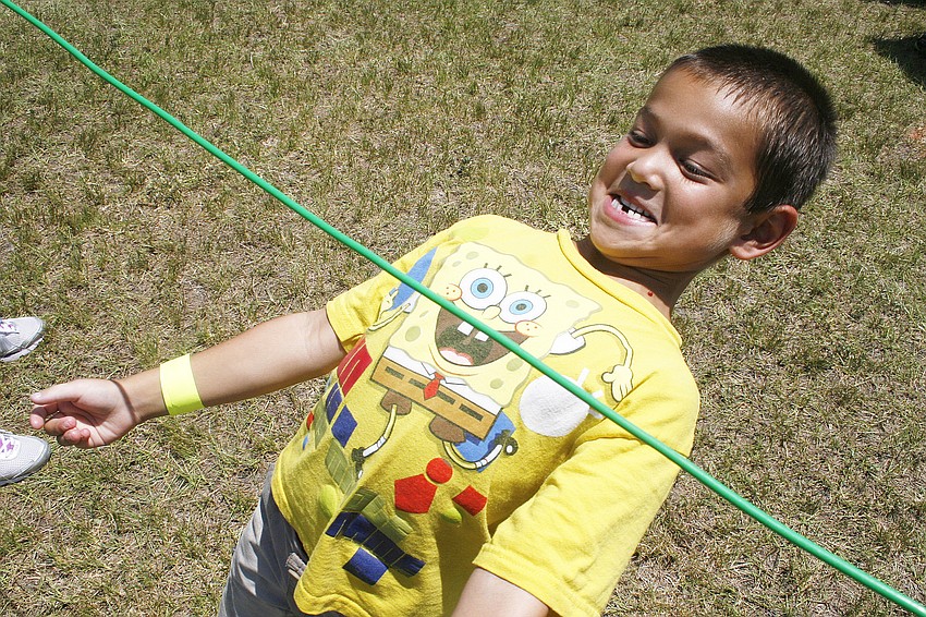 Brandon Jung was a fierce competitor in the limbo challenge.
