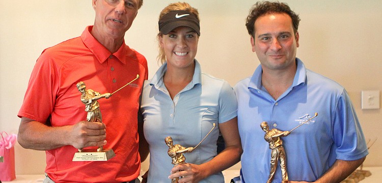 Ken Bennett, Kristy Homan and Matt Walters won 1st place with a score of 57 at the 2011 Longboat Key Invitational Friday, May 27 at the Longboat Key Club Islandside.