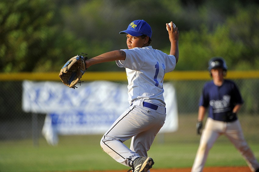 Ten-year-old Daniel Gavin got the call on the mound for A/C Warehouse May 25.