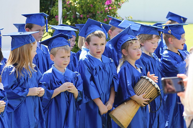 Dylan Rizzo, Emmy Barker, Justin Mitchell, Conner Coffaro, Este Goltsman, Danny Kiehl and Jack Muller all were excited to celebrate graduation.