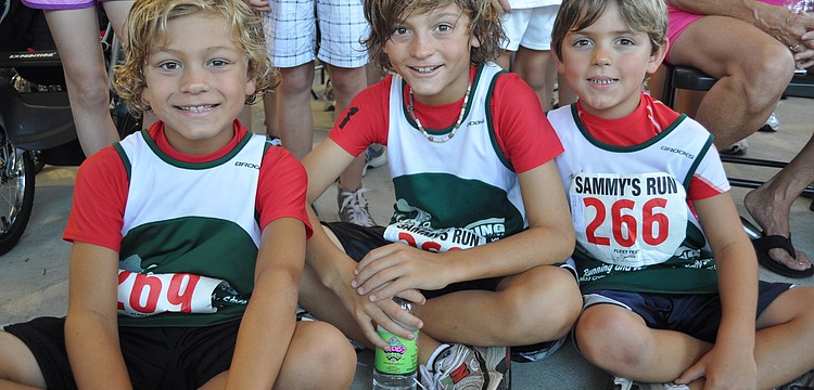 Tyler, Ryan and Dylan Katchen hang out at the awards ceremony.
