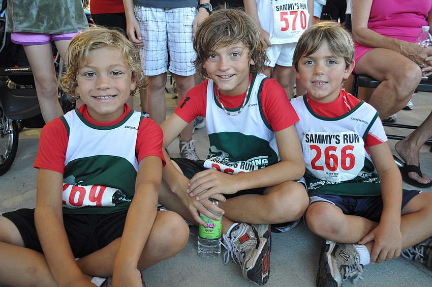 Tyler, Ryan and Dylan Katchen hang out at the awards ceremony.