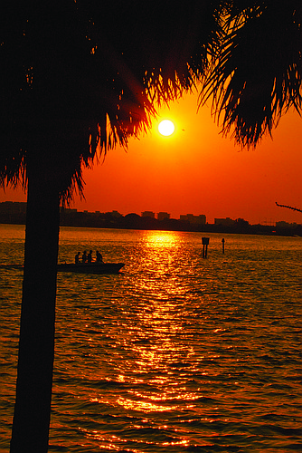 Paul Peterzell submitted this sunset photo overlooking Sarasota Bay.