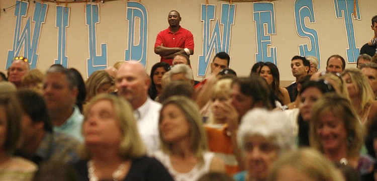 Family members packed Braden River Elementary's cafetorium for the ceremony.