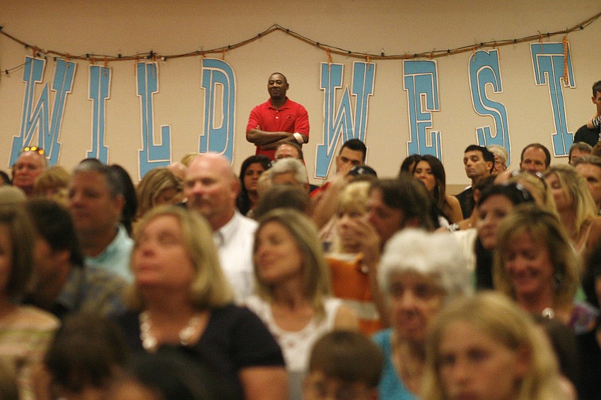 Family members packed Braden River Elementary's cafetorium for the ceremony.