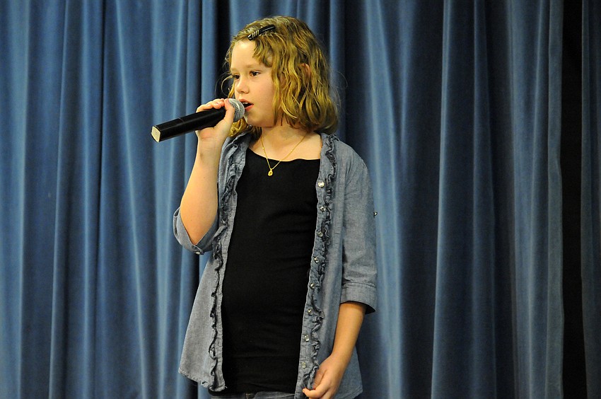 Taylor Kolbe couldnâ€™t wait to show off her vocal talents.