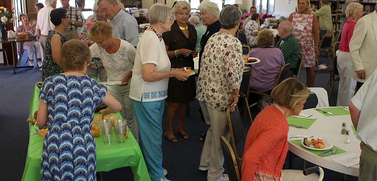 Around 40 people enjoyed good food, coffee, juice and some time to catch up after the service Sunday, June 5 at the All Angels brunch.