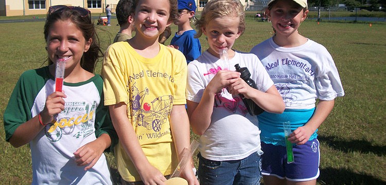 Children enjoyed popsicles as part of the festivities.