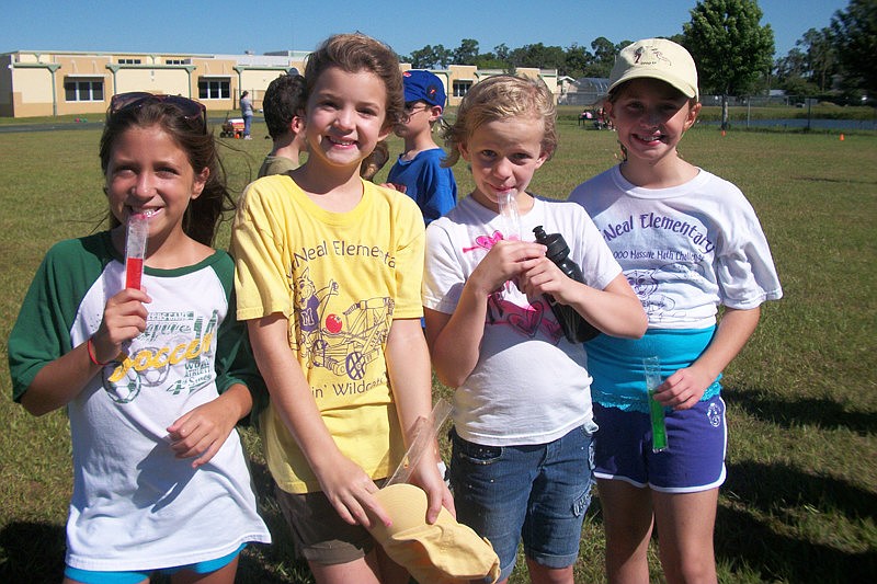 Children enjoyed popsicles as part of the festivities.