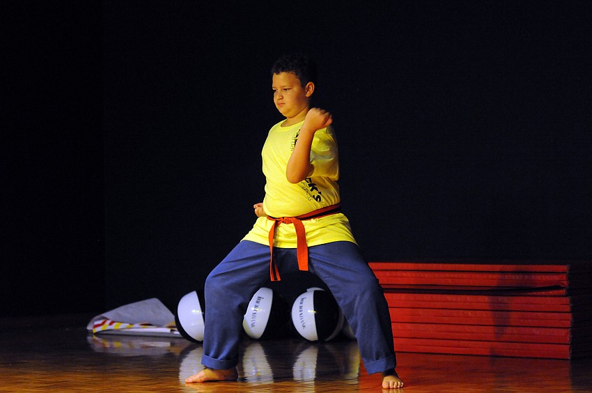 Zachary Graham showed off his martial arts skills.