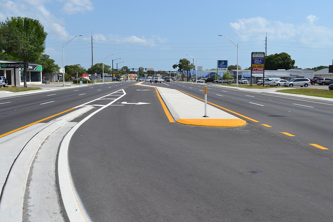 All six lanes from 12th Street to Myrtle Street are now open to traffic.