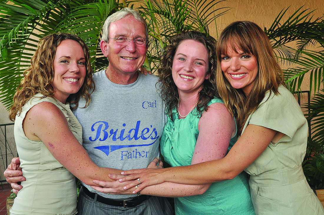 Daughters Courtney Wise, Whitney Wise Verdoni and Erika Wise know they have someone special in their father, Carl Wise.