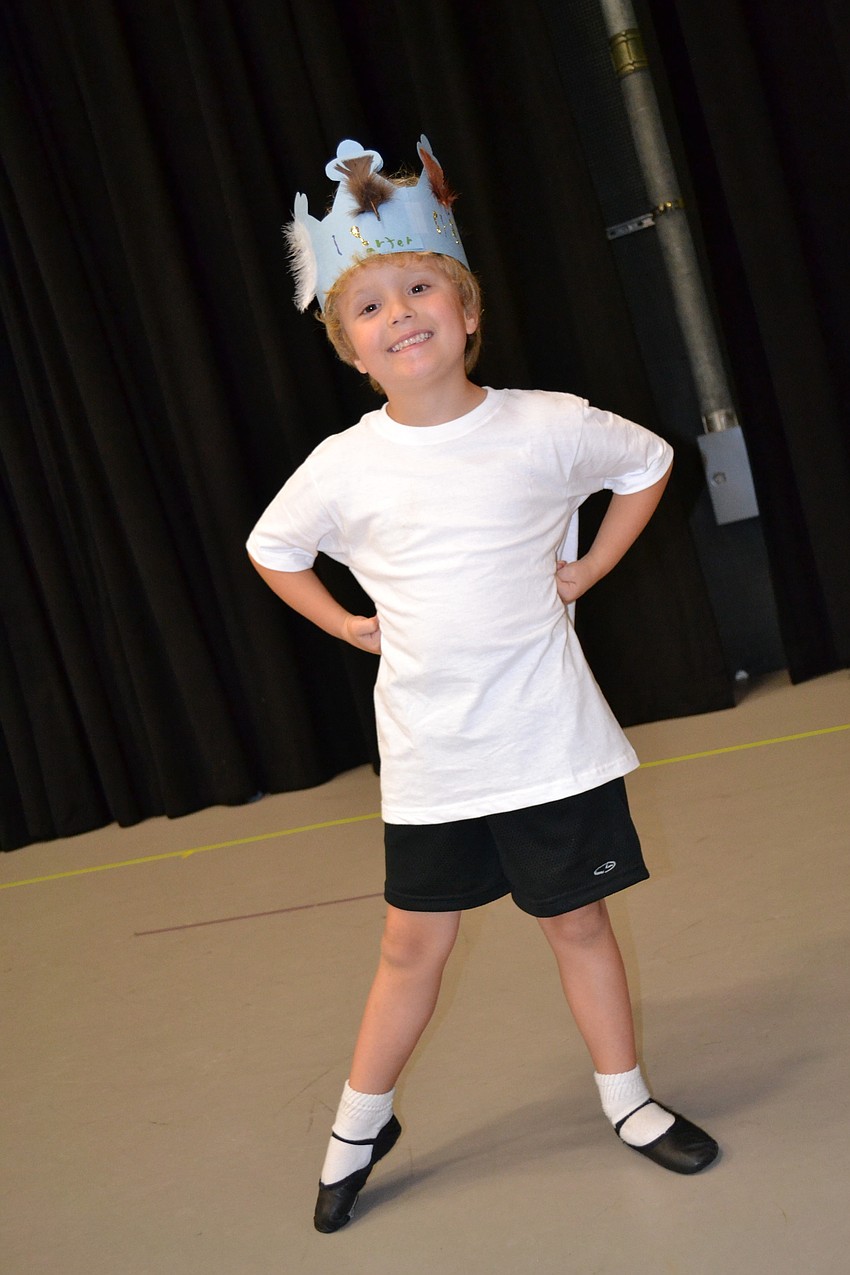 Carter Gish, 6, performs in the ballet 