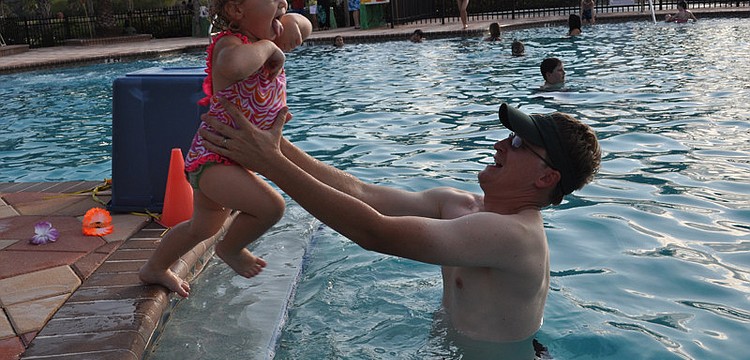 Olivia Miller loved jumping into the arms of her dad, Max.