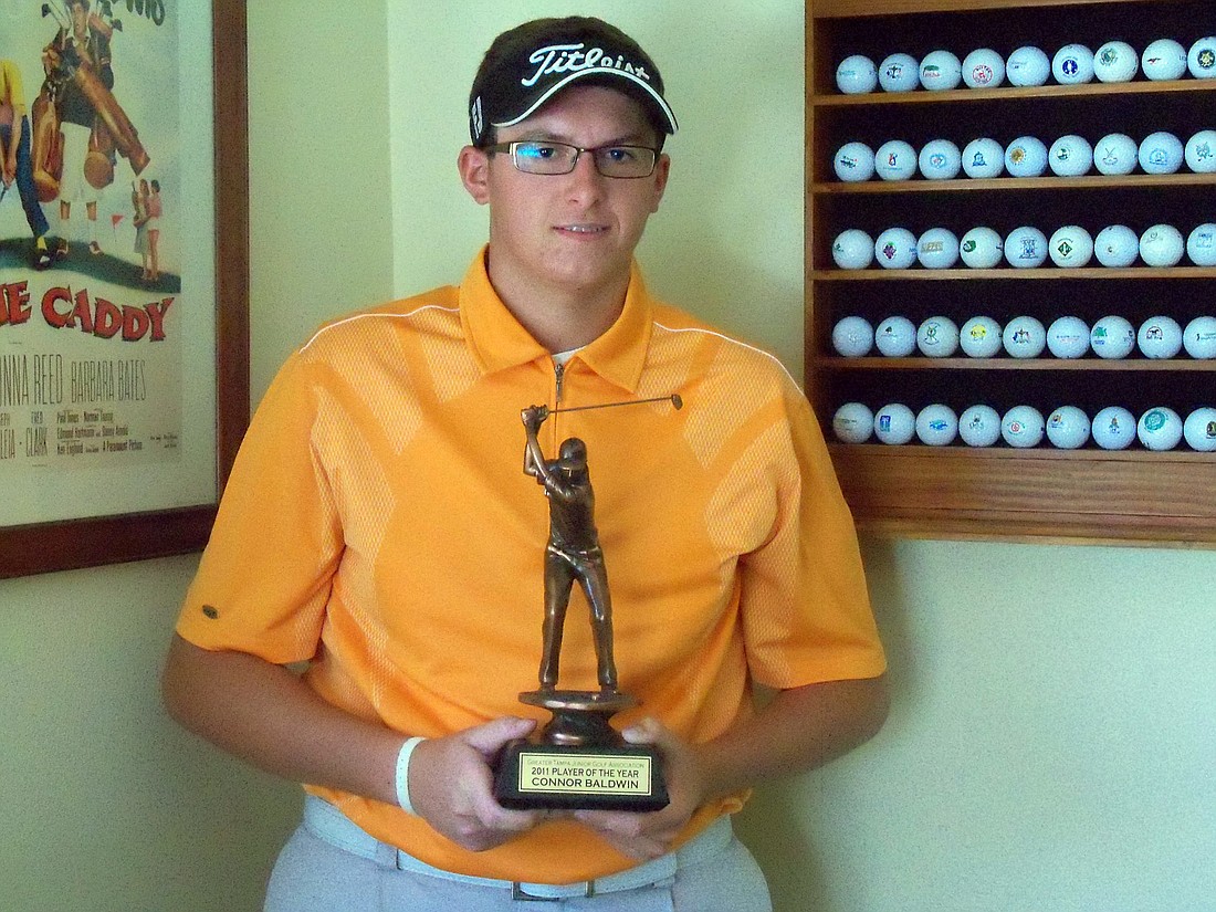 The Greater Tampa Junior Golf Association named Lakewood Ranch High golfer Connor Baldwin as its 2011 Player of the Year.