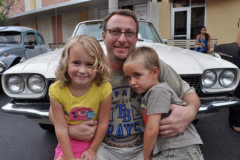 Chris Klein, center, and his children Reese, left, and Chris, right, live in GreyHawk Landing.
