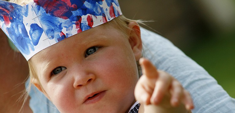 Ali Morgan loved watching her fellow Primrose students parade for the Fourth of July.