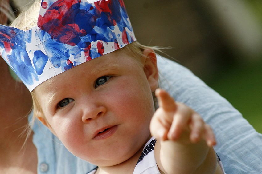 Ali Morgan loved watching her fellow Primrose students parade for the Fourth of July.