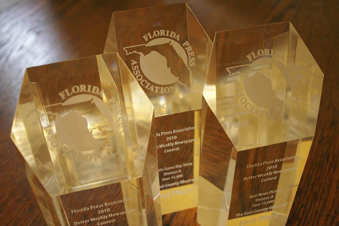 The Longboat, East County and Sarasota Observers won a combined eight first-place trophies for 2010.