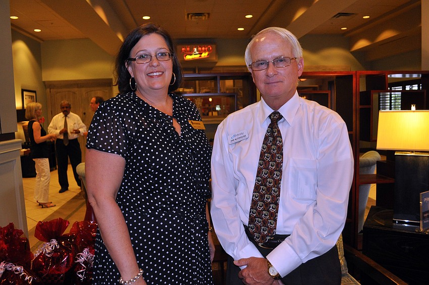 Lakewood Ranch Business Alliance President Bobbi Larson with Jim Althouse of Infinity Technology Solutions