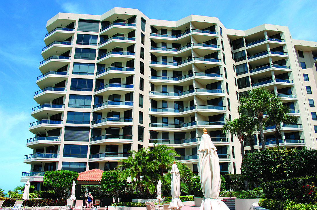 Unit 502 at the Water Club I, 1241 Gulf of Mexico Drive, has three bedrooms, five bathrooms and 3,400 square feet. It sold for $1,925,000.