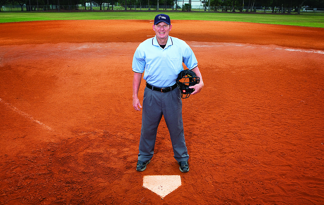 Christ Hunt, who currently co-runs a private investigation firm in Sarasota, is training to become a baseball umpire.