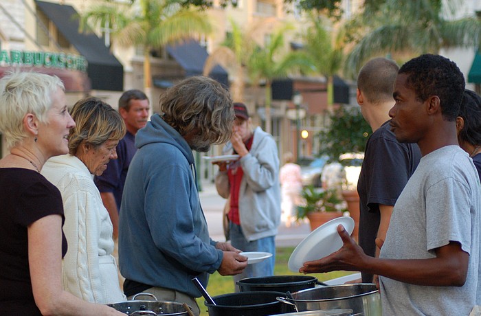 Residents say after the feedings in Selby Five Points Park, many homeless loiter there and commit crimes.