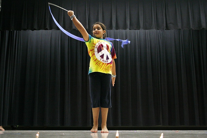 Keelie Robb loved performing a ribbon dance to 