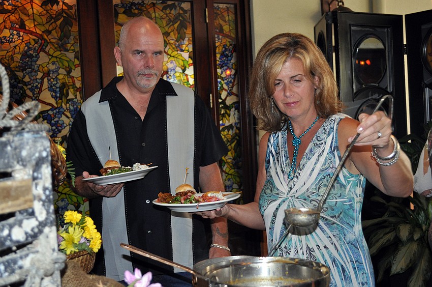Greenbrook residents Mike and Tara Warmuth enjoyed their first-ever shrimp boil.