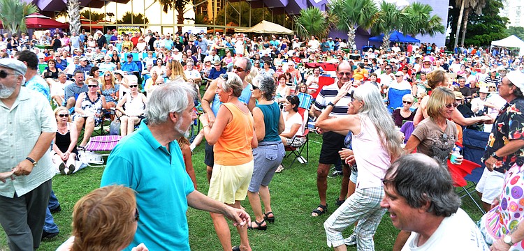 People enjoyed dancing to some classic â€™60s music played by Yesterdayze Friday, July 15 at Friday Fest at the Van Wezel.