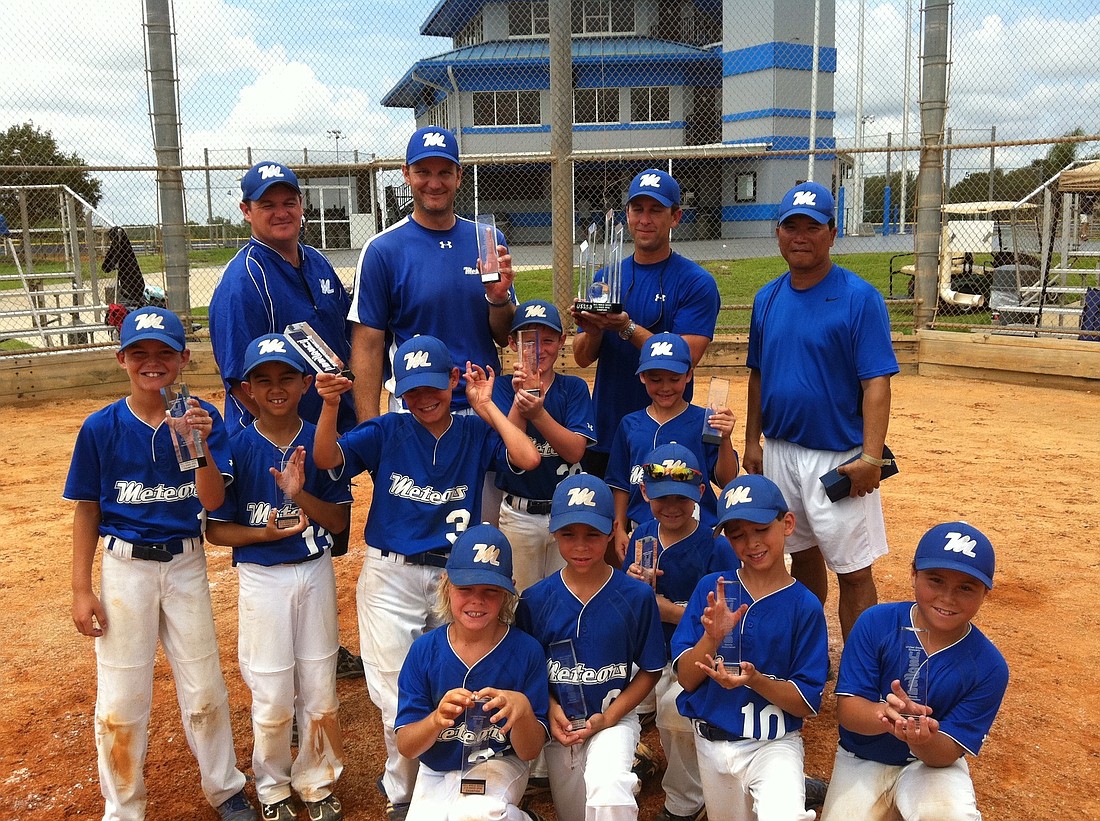 The Meteors 8U travel baseball team went undefeated in the USSSA World Series tournament.