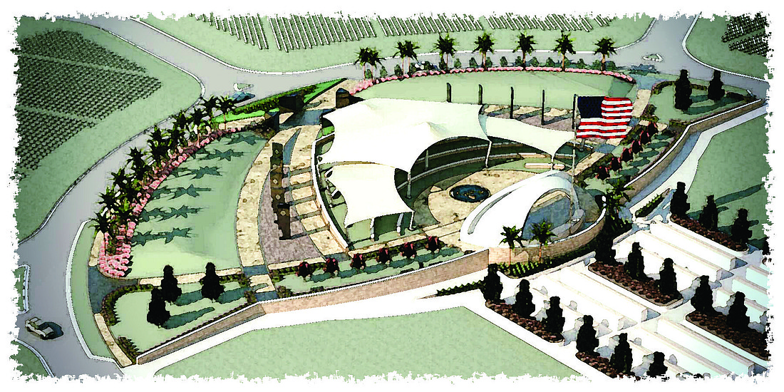 An enhanced assembly area at the Sarasota National Cemetery will provide shaded seating for more than 2,600 people.