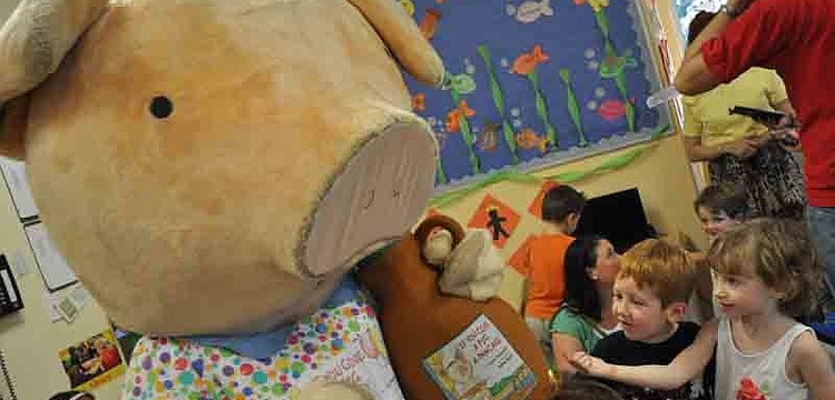 The Pancake Pig was sure to make an appearance.