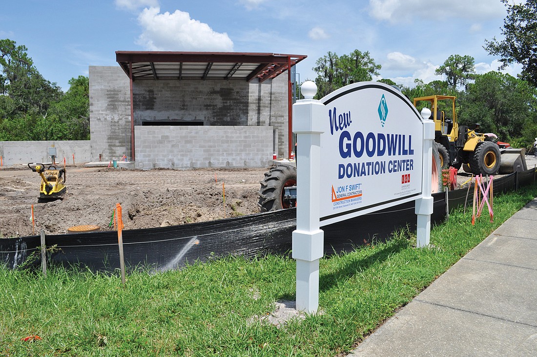 The new Goodwill donation center will take items such as gently used clothing, furniture, small appliances and more, is slated to open in late November.