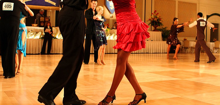 Dancers show off their best moves for the judges Wednesday, August 3 during the Florida State DanceSport Championships at the Ritz Carlton Sarasota.
