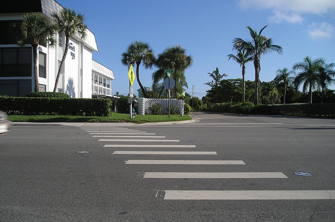 The Siesta Key Condominium Association failed in a 2009 request for a traffic light at Beach Way. Now it is seeking a reduction in the speed limit from 35 mph to 30 mph, along with crosswalk improvements.