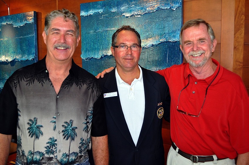 John Ryan, Commodore Jeff Birnbach and Rusty Chinnis