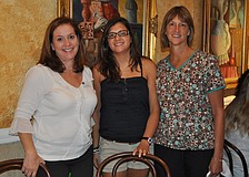 Denise Cotler of the American Cancer Society with Sarah Tello and Barbara Tello-Accola