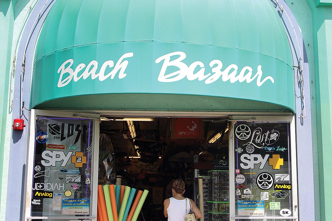 Beach Bazaar customers have been gathering up souvenirs as well as beach supplies. Photo by Rachel S. OÃ¢â‚¬â„¢Hara.