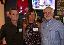 Andrew and Kim Tyack with Andy Reeves