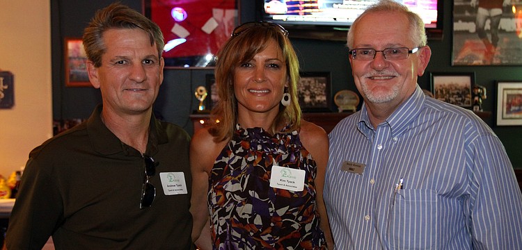 Andrew and Kim Tyack with Andy Reeves