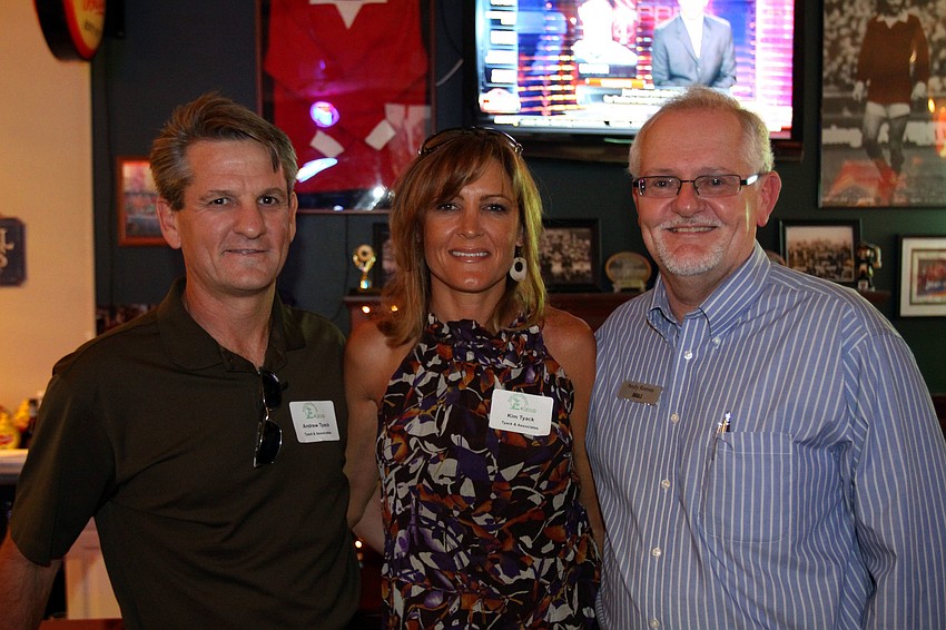 Andrew and Kim Tyack with Andy Reeves