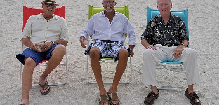 The birthday boys included Mike St. Hilaire, 69, Richard Perlman, 60, and Mike Greve, 66.