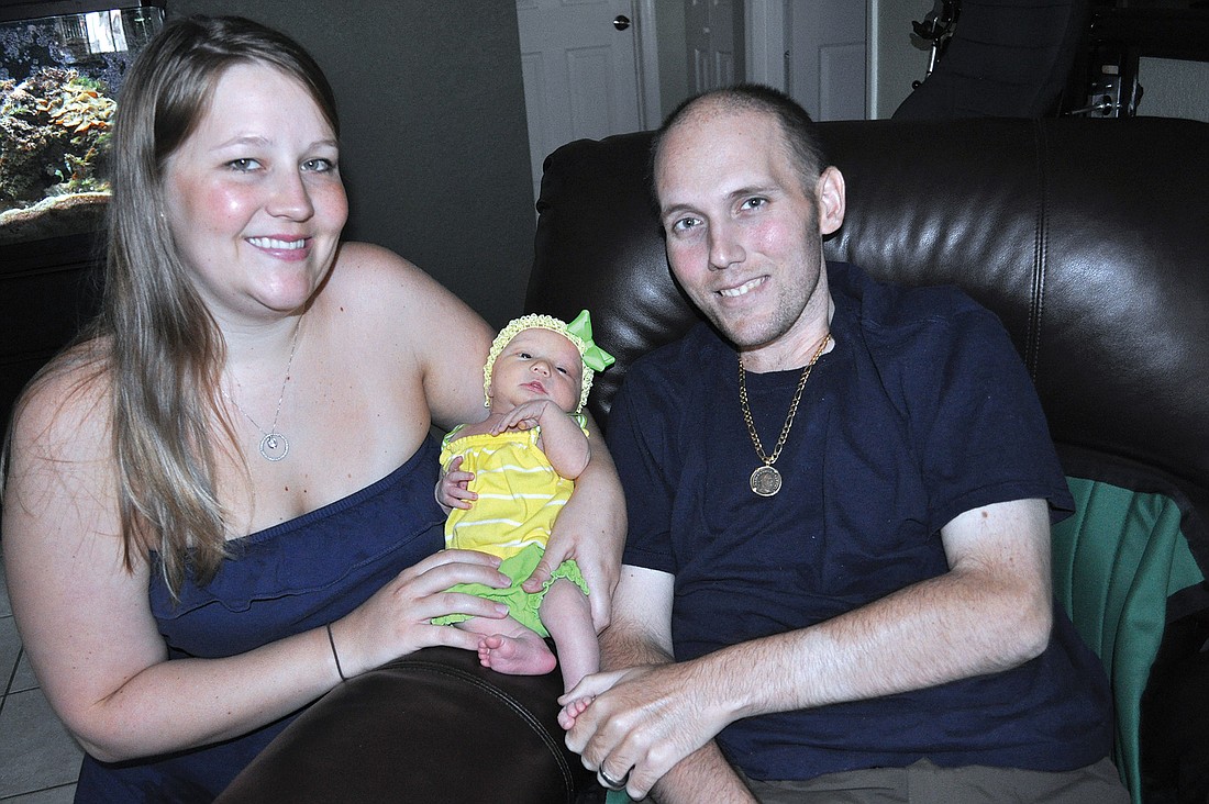 Christine and Ryan Roman welcomed their daughter, Giavanna Jayne Nicole Roman, to the world Aug. 6, 2011.