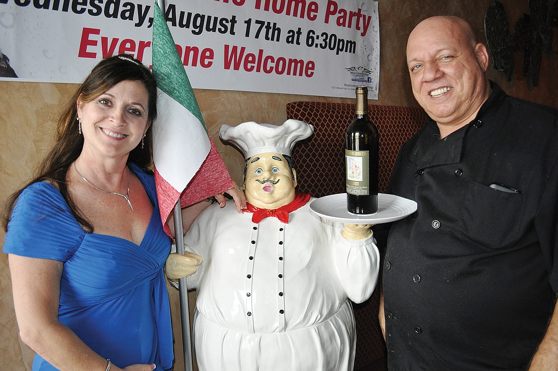 East County residents Kay and Carmen Rizzo, owners of CarmenÃ¢â‚¬â„¢s Italian Cafe, are thrilled to have Luigi back at their restaurant after he was taken during business hours one night in April.