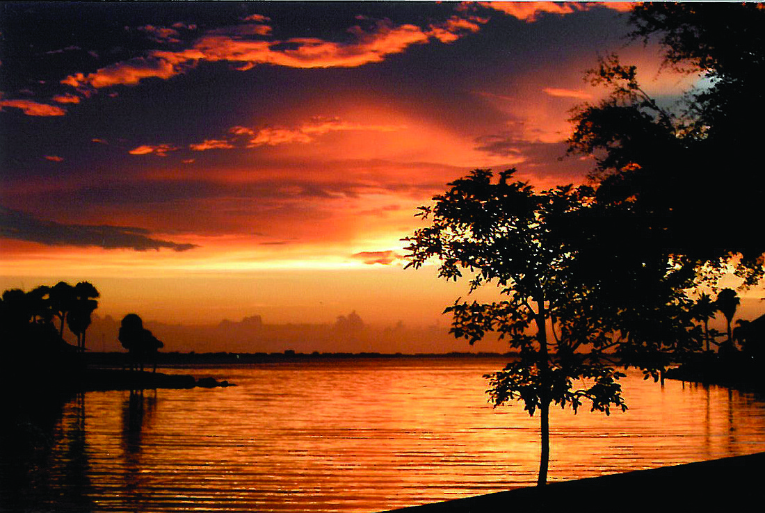 Deloris Hammock submitted this sunset photo of Sarasota Bay, with Longboat Key in the distance.