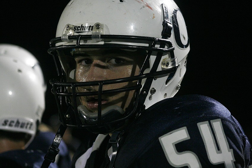 Ryan Agabani, a senior, plays on both sides of the ball.